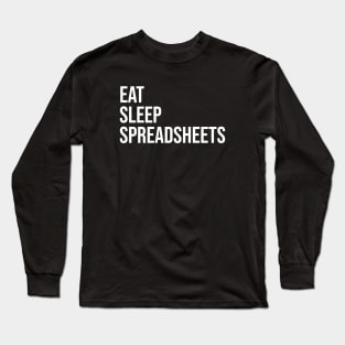 Accountant Spreadsheets Long Sleeve T-Shirt